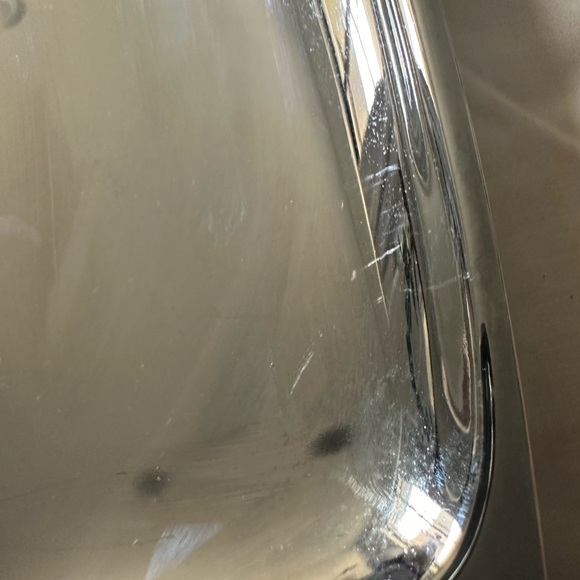 Vintage Gourmates by Glo Hill Canada Chrome Tray w/ Red Bakelite Handles & Feet - Picture 2 of 4